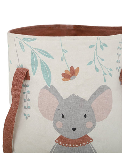 Poly – OEKO-TEX Katoenen Opbergmand voor Kinderkamer (Ø 30 × H 40 cm)