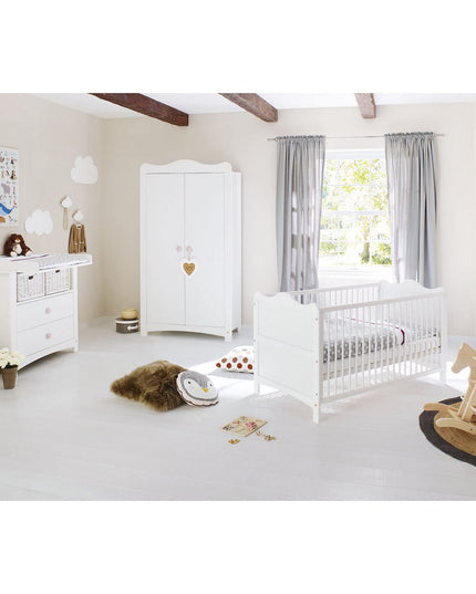 Startset 'Florentina' breed3 delen: ledikant, brede commode, 2-deurs kledingkast