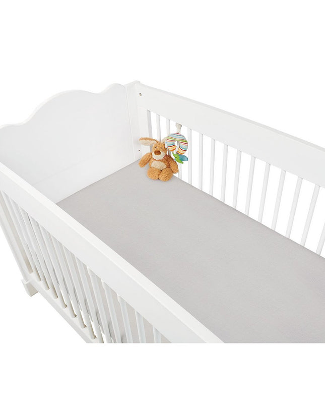 Hoeslaken voor ledikantbed in twinpack, jersey, grijs