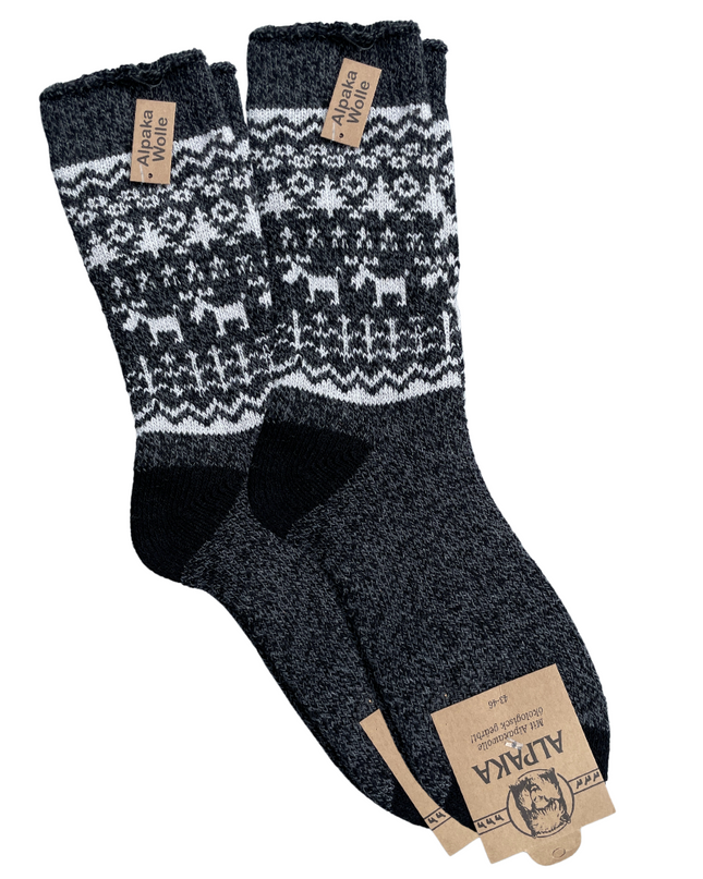 green-goose Alpaca Herensokken - 2 Paar - 100% - heren