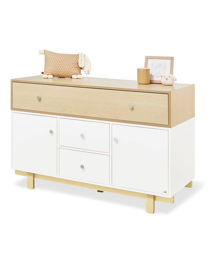Startset 'Boks' extra breed
2 delen: ledikant, extra brede commode