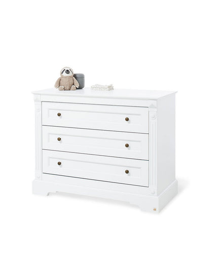 Startset 'Emilia' breed, incl. wandplank4 delen: ledikant, brede commode, 2-deurs kledingkast, wandplank