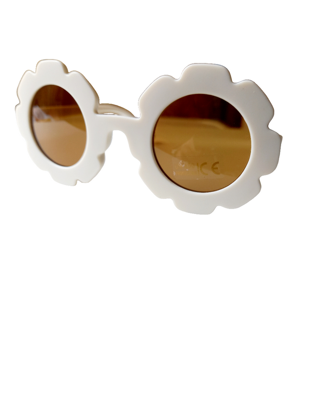 Zonnebril kids Bloem cream | Kinderzonnebril - zomer26