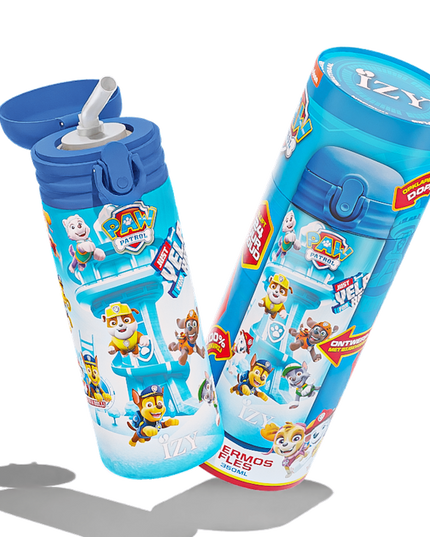 IZY Kids Thermos bidon - Paw Patrol - Refresh Blue - 350ML To-Go Insulated Water Bottles