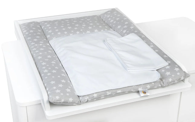 YappyNord Grijs verschoningsmatje aankleedkussen inclusief 2 hoezen