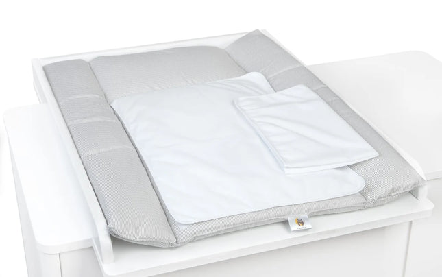 YappyNature Grijs verschoningsmatje aankleedkussen inclusief 2 hoezen