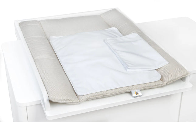 YappyNature Zandkleur verschoningsmatje aankleedkussen inclusief 2 hoezen