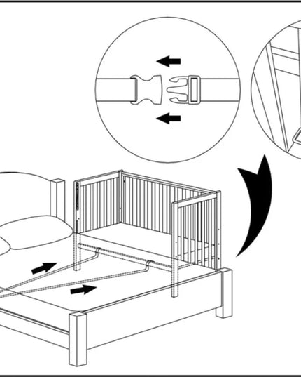YappySafe bevestigingssysteem - Co-sleeping