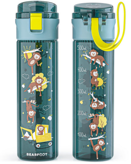 Children's drinking bottle, 500ml, light - water bottle - Excavator blue