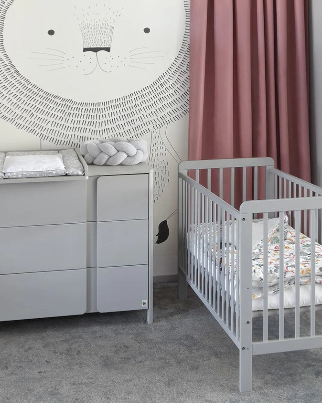 YappyUno ​​crib, LIGHT GREY