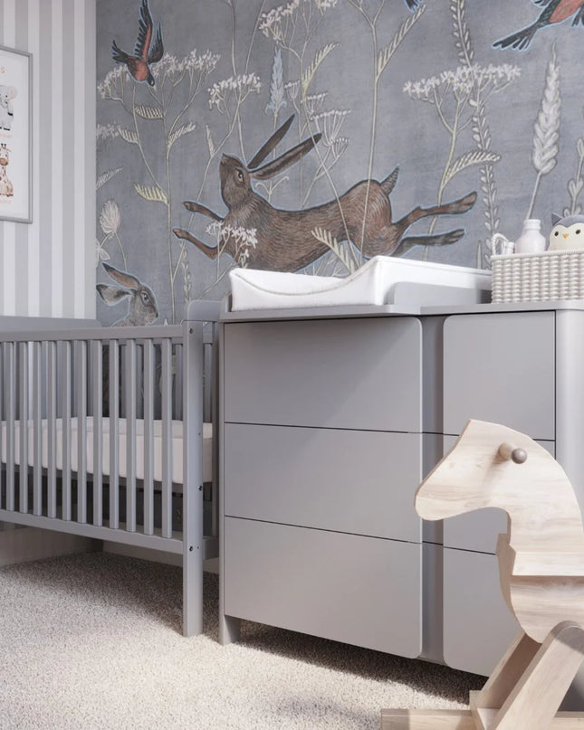 YappyUno ​​crib, LIGHT GREY