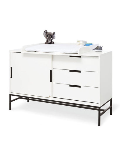 Startset 'Steel' extra breed groot3 delen: ledikant, extra brede commode, grote kledingkast
