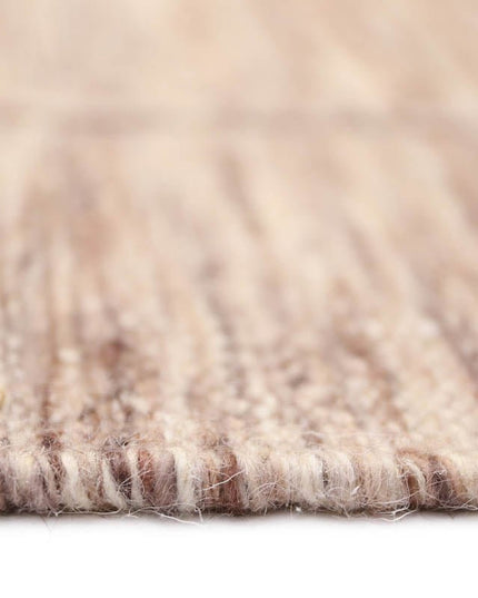 LHENA Brun Rose M – Eigentijds Handgeweven Wollen Vloerkleed