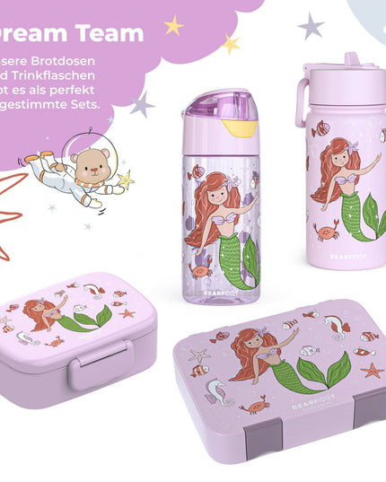Thermo children's drinking bottle stainless steel - water bottle - thermo - Mermaid purple