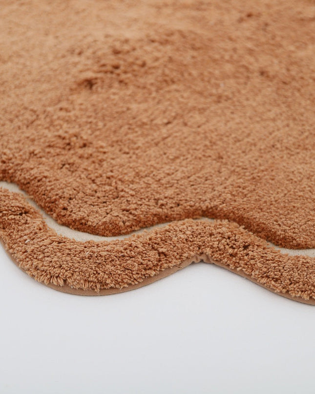 SWEET APRIL TOFFEE – Rond Wasbaar Katoenen Kindertapijt vloerkleed