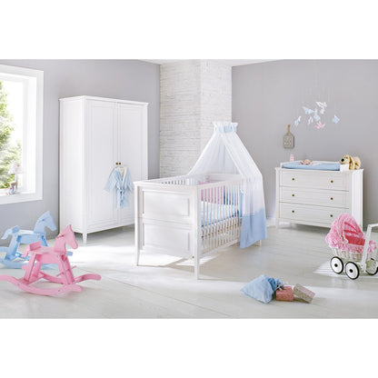 Startset 'Smilla' breed3 delen: ledikant, brede commode, 2-deurs kledingkast