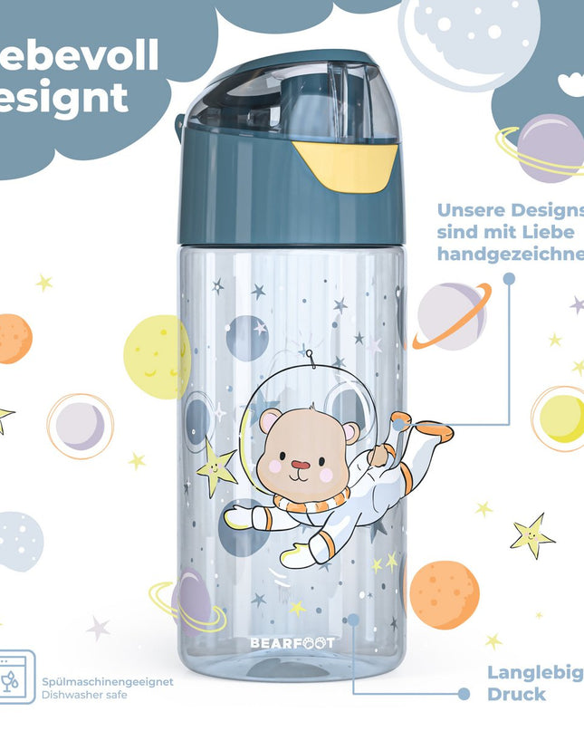 Leichte Kinder-Trinkflasche – Astronautenbär