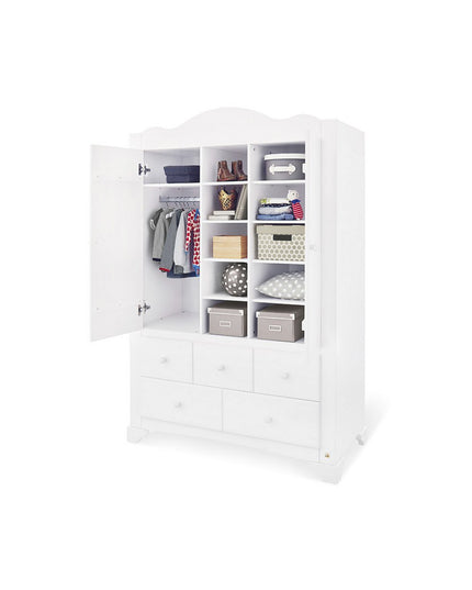 Startset 'Pino' extra breed groot3 delen: ledikant, extra brede commode, grote kledingkast