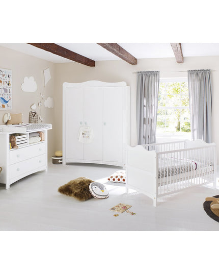 Startset 'Florentina' extra breed groot3 delen: ledikant, extra brede commode, grote kledingkast