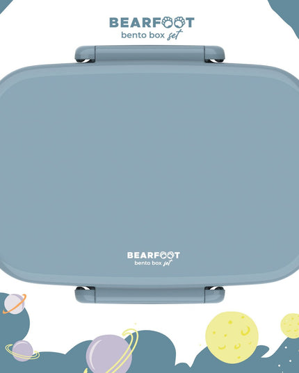 Kinder-Lunchbox mit Fächern, leicht und auslaufsicher – blau