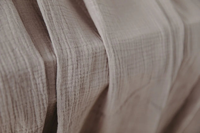 YappyMuslin Grijze gordijnen