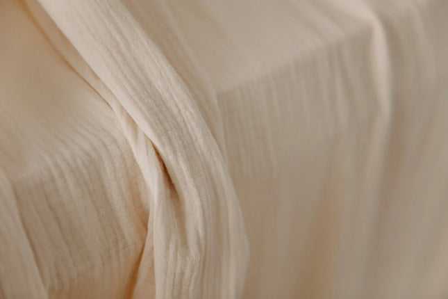 YappyMuslin Beige gordijnen