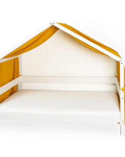 YappyMuslin Mosterdkleurige gordijnen