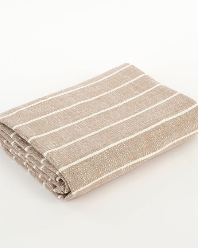 Alivo Tafelkleed - L250 x B140 cm - Organisch Katoen - Beige, Wit