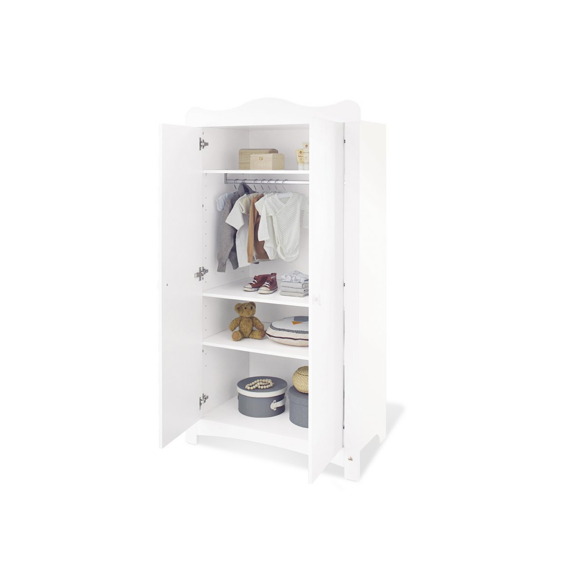 Startset 'Florentina' extra breed3 delen: ledikant, extra brede commode, 2-deurs kledingkast