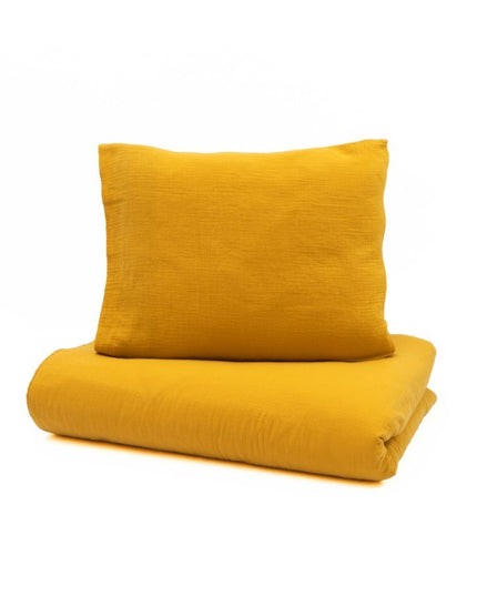 YappyMuslin Mustard bedding 150x200 / 50x60 cm PREORDER