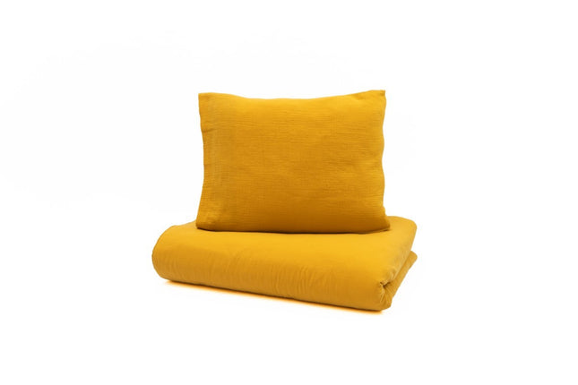 YappyMuslin Mustard bedding 150x200 / 50x60 cm PREORDER