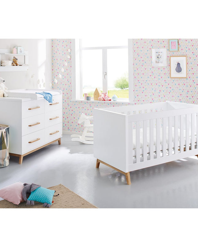 Startset 'Riva' extra breed
2 delen: ledikant, extra brede commode
