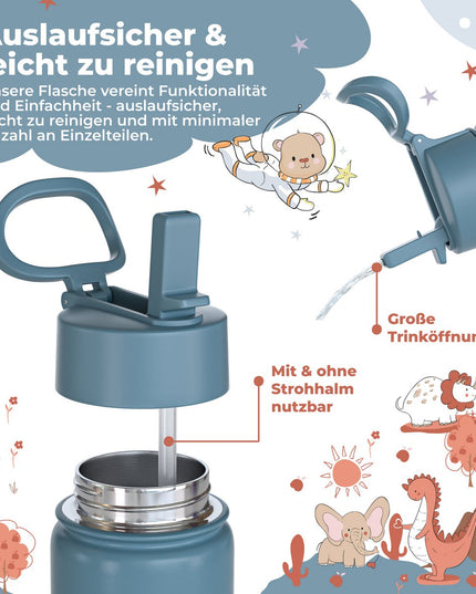 Thermo children's drinking bottle stainless steel - water bottle - thermo - Fire brigade