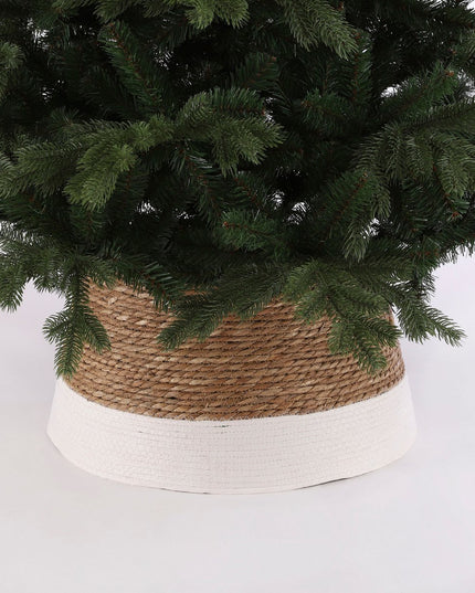Kerstboomrok - H26 x Ø50 cm - Zeegras - Off-white kerst 2025