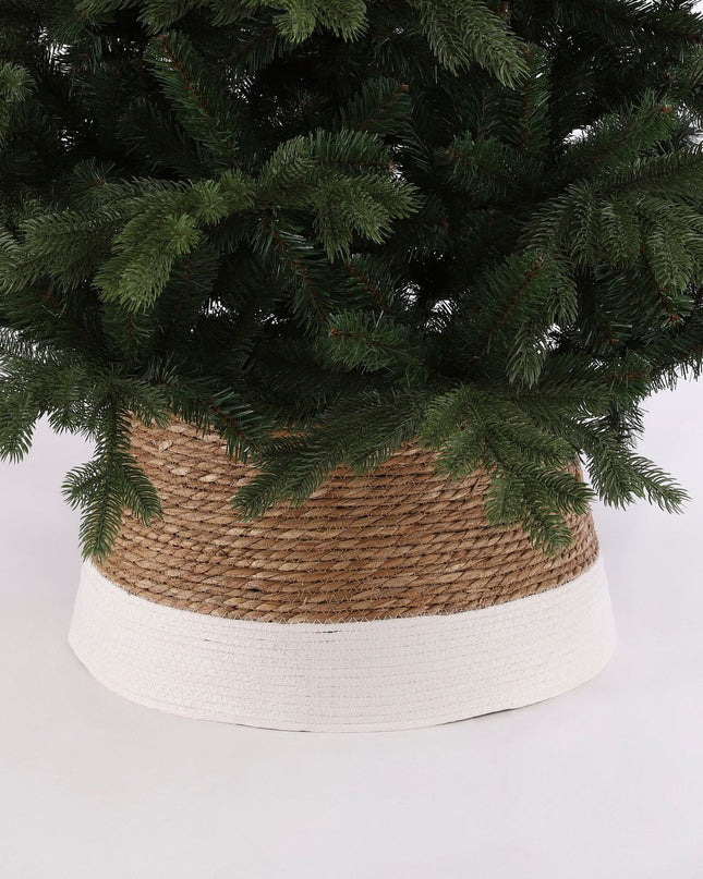 Kerstboomrok - H26 x Ø50 cm - Zeegras - Off-white kerst 2025