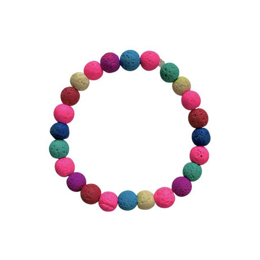 Luna -Leena kinderarmbandkleuren - lava kralen - handgemaakt in Nepal