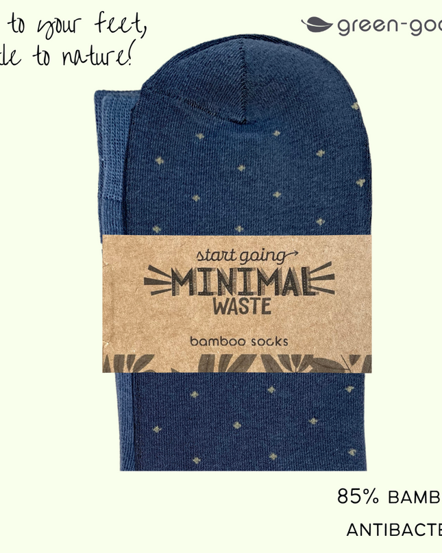 green-goose Bamboe Herensokken - 4 Paar - Stippen - 85% Bamboe - heren