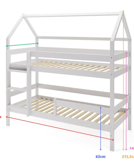 YappyEden huis stapelbed, LICHTGRIJS