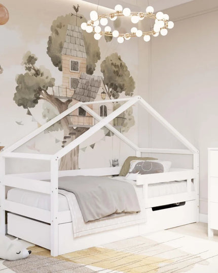 YappyHytte Hausbett 200 cm, WEISS