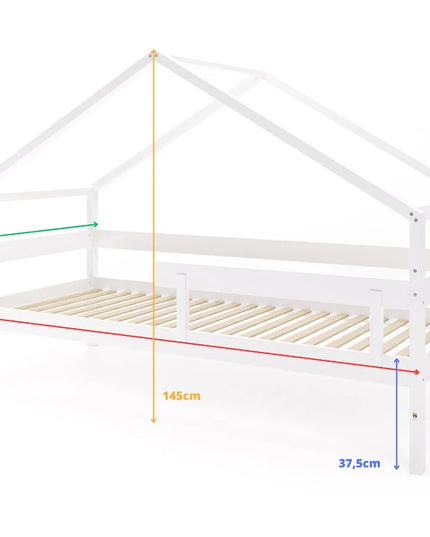 YappyHytte Hausbett 200 cm, WEISS