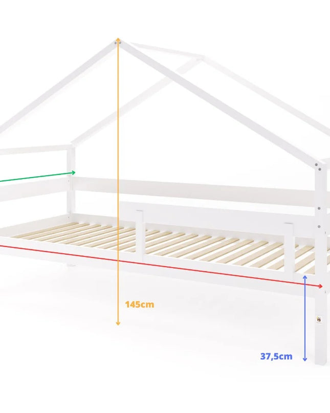 YappyHytte 200cm house bed, WHITE
