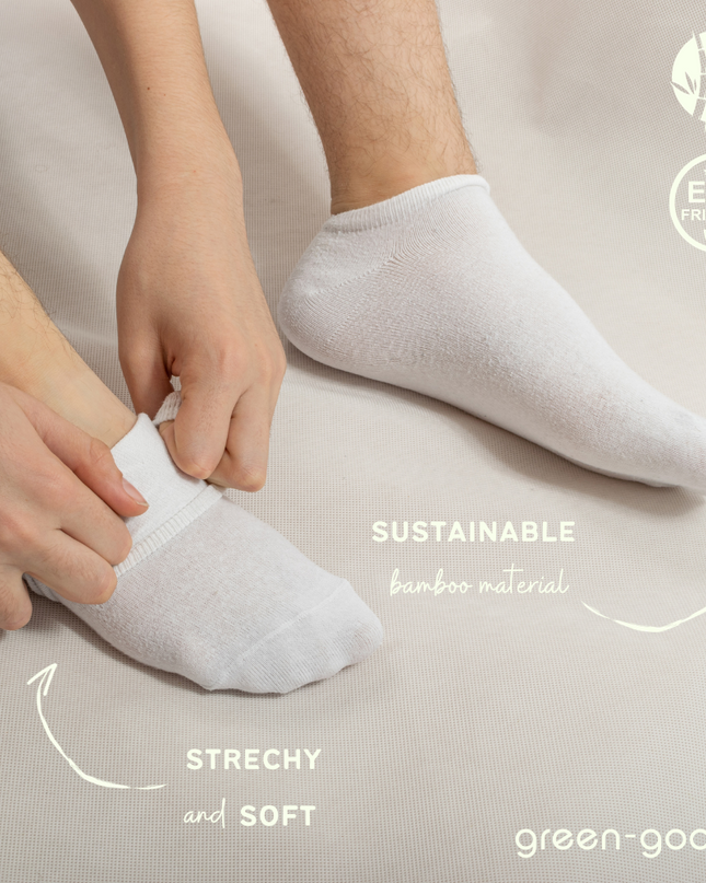 green-goose Bamboe Sneakersokken - 5 Paar - Maat 37-43 - 85% Bamboe - unisex