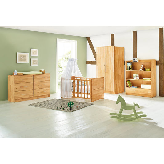 Startset 'Natura' extra breed3 delen: ledikant, extra brede commode, 2-deurs kledingkast
