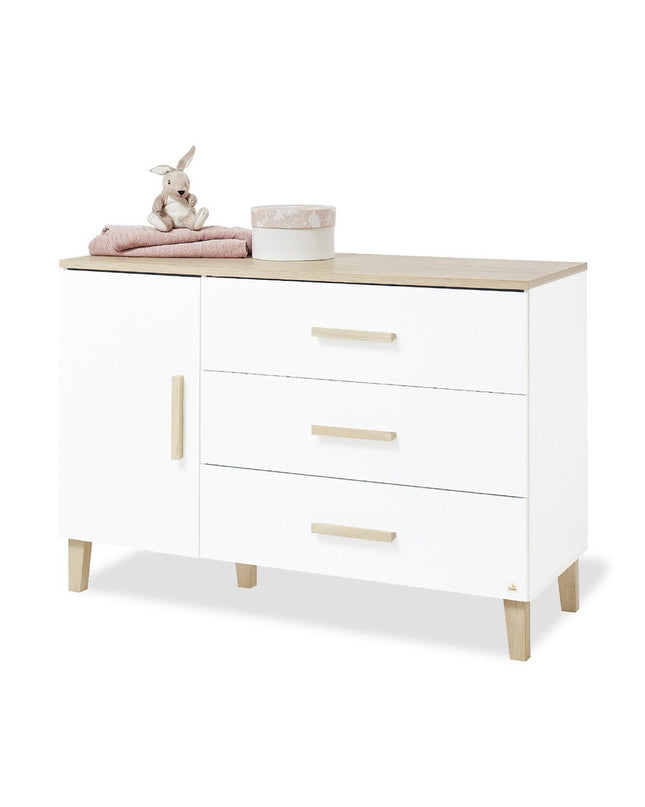 Startset 'Lumi' extra breed
2 delen: ledikant, extra brede commode