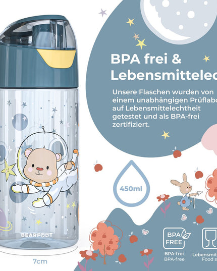 Leichte Kinder-Trinkflasche – Astronautenbär