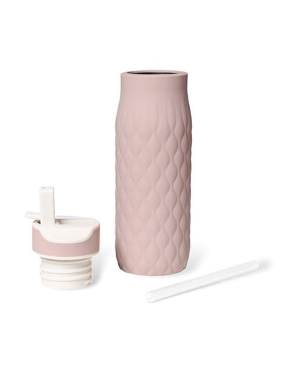 Nima silicone drinking bottle - water bottle - Woodrose 400 ml