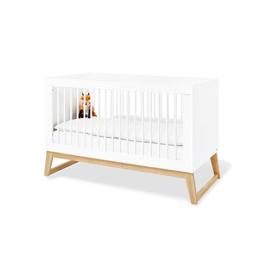 Startset 'Bridge' breed groot, incl. wandplank4 delen: ledikant, brede commode, grote kledingkast, wandplank