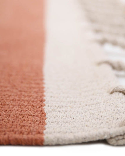 Lisboa Rose Liege Vloerkleed – 100% Gerecycled Katoen, Milieuvriendelijk en Kleurrijk