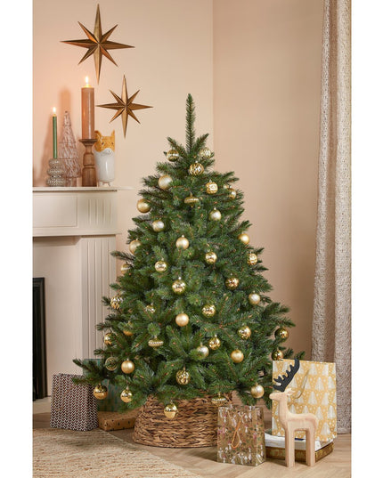 Kerstballen Set - 60 Stuks - Ø7 cm - Onbreekbaar - Goud kerst 2025