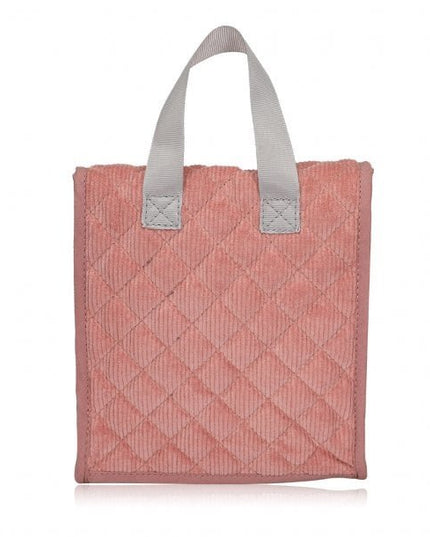 Poppen Eetsetje corduroy roze